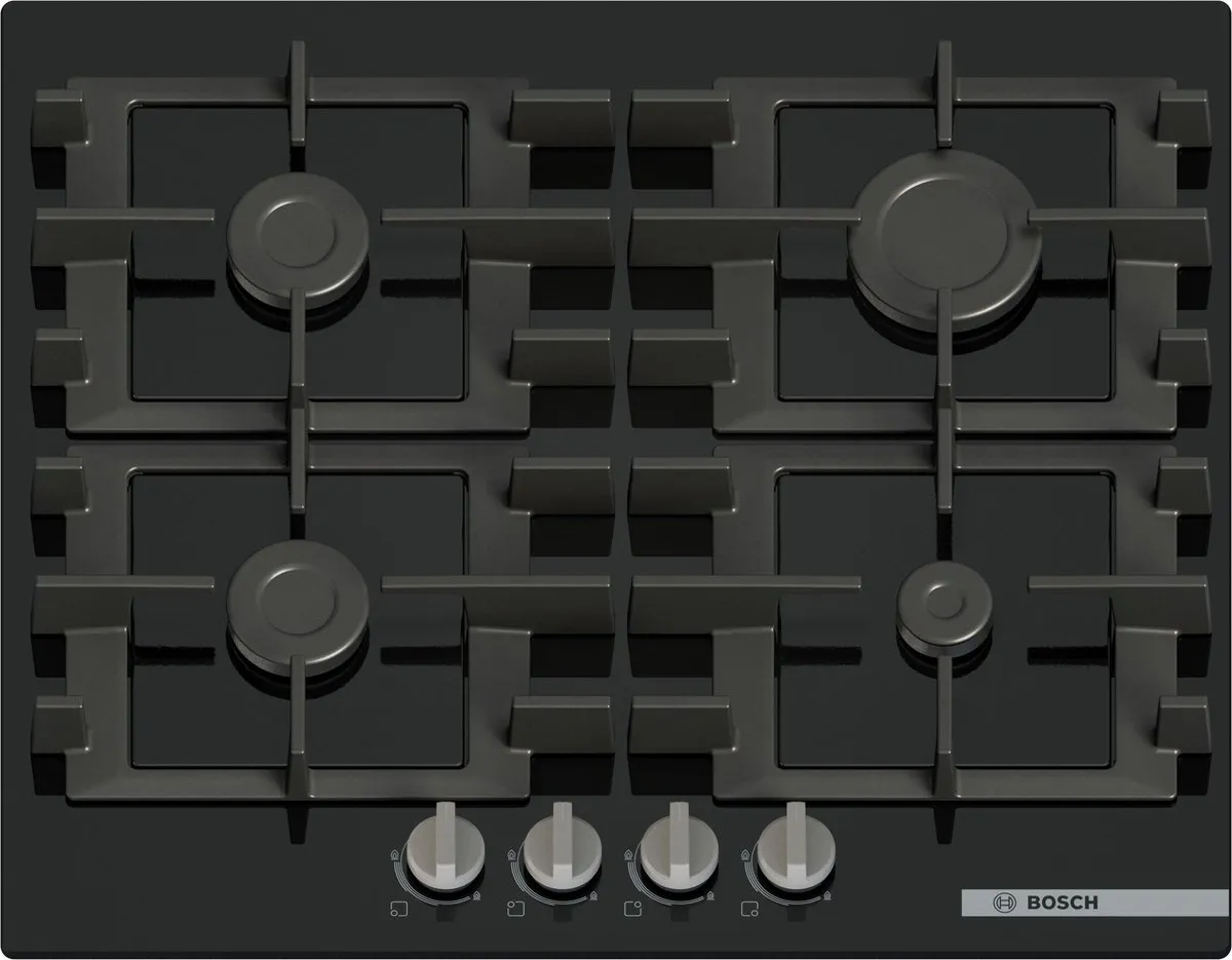 Bosch Serie 4 PNP6B6K40 Gaskookplaat 60cm - 4 Branders - Zwart - afbeelding 6 van 6