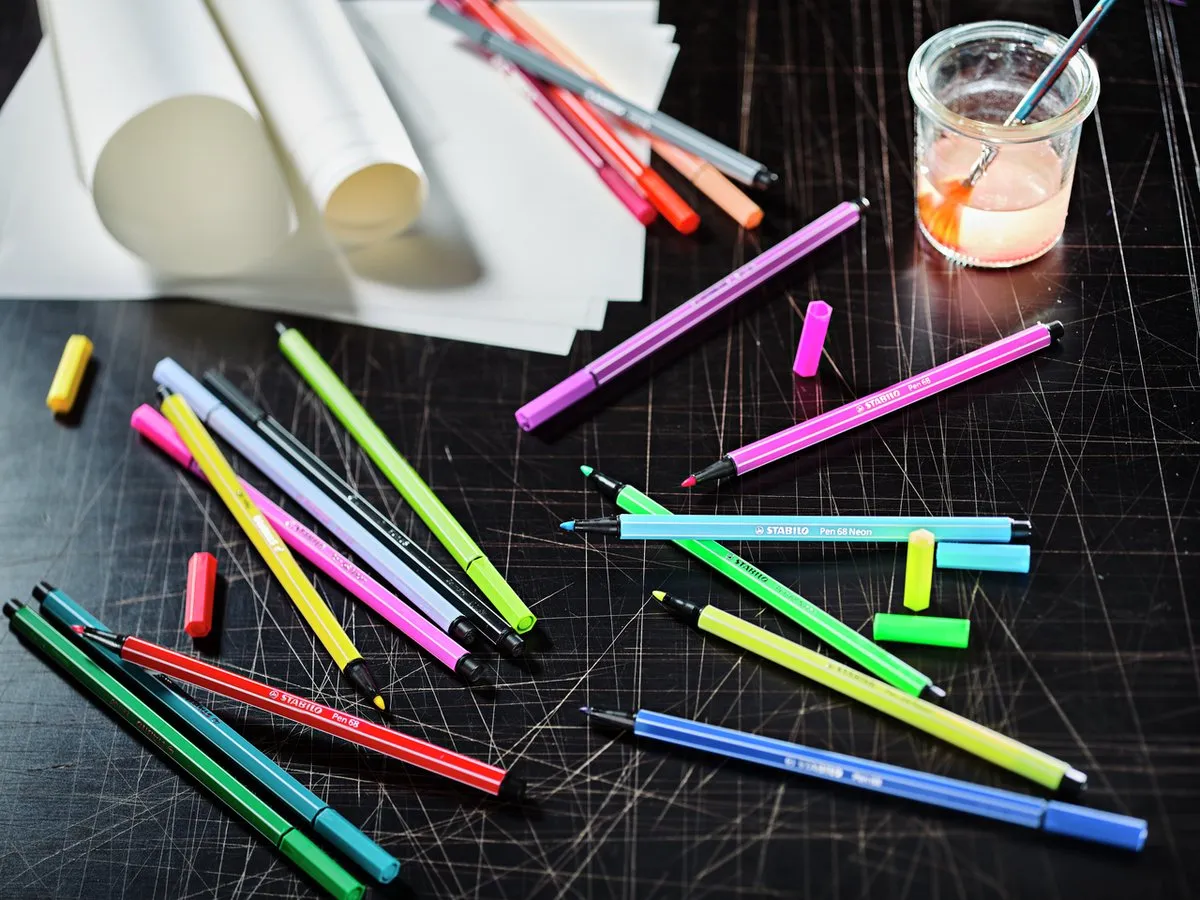 STABILO Arty Creative Set - 30 Stuks - Roestrood/Turquoise/Donkerblauw - afbeelding 6 van 6