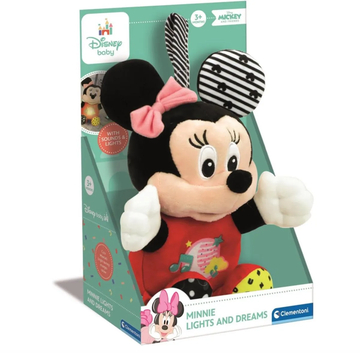 Clementoni Disney Baby Minnie Lichtgevende Knuffel