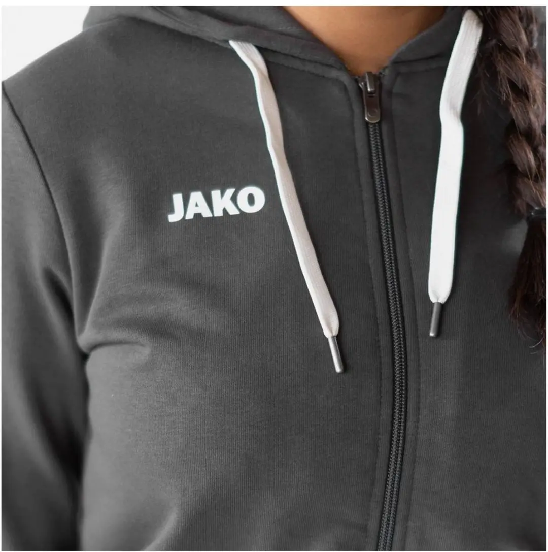 JAKO Base Hooded Jacket - 42 - Grijs