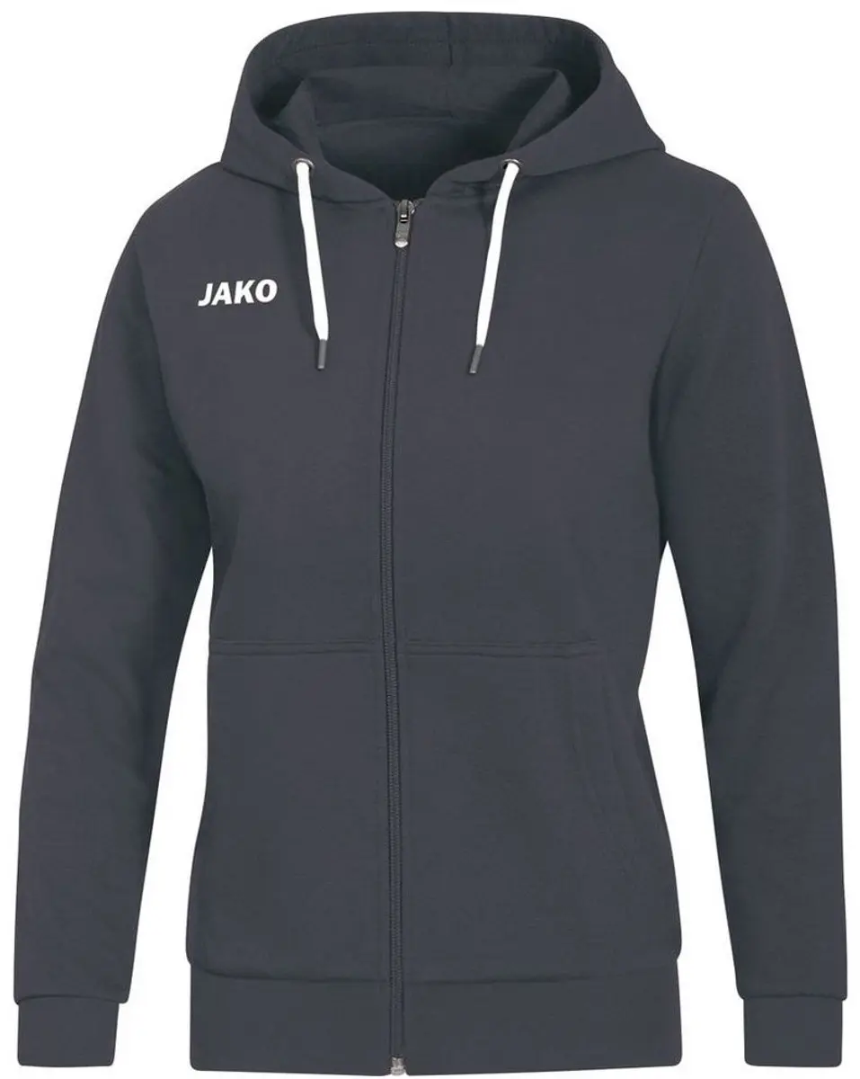 JAKO Base Hooded Jacket - 42 - Grijs