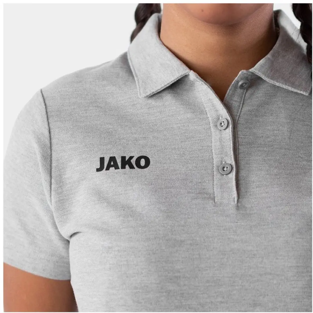 Jako Base Polo Dames 42 - Lichtgrijs Gemêleerd