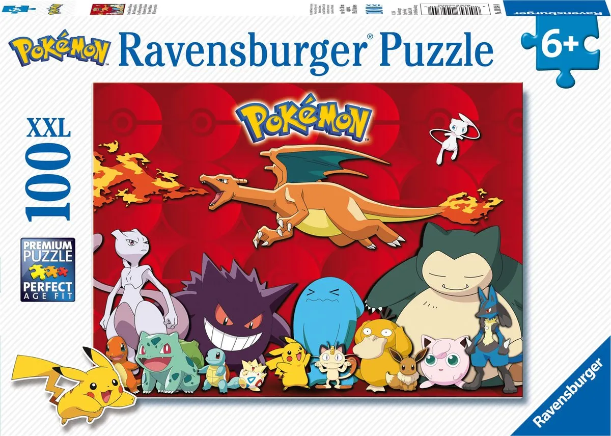 Ravensburger Pokémon Legpuzzel 100 Stuks - 100XXL - Multicolor