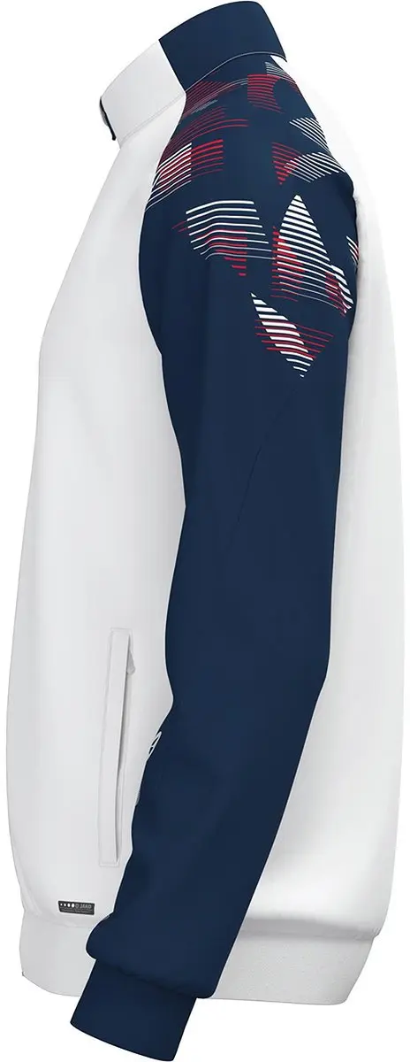 Jako Sonic Polyestervest Kinderen 116 - Wit/Marine/Rood