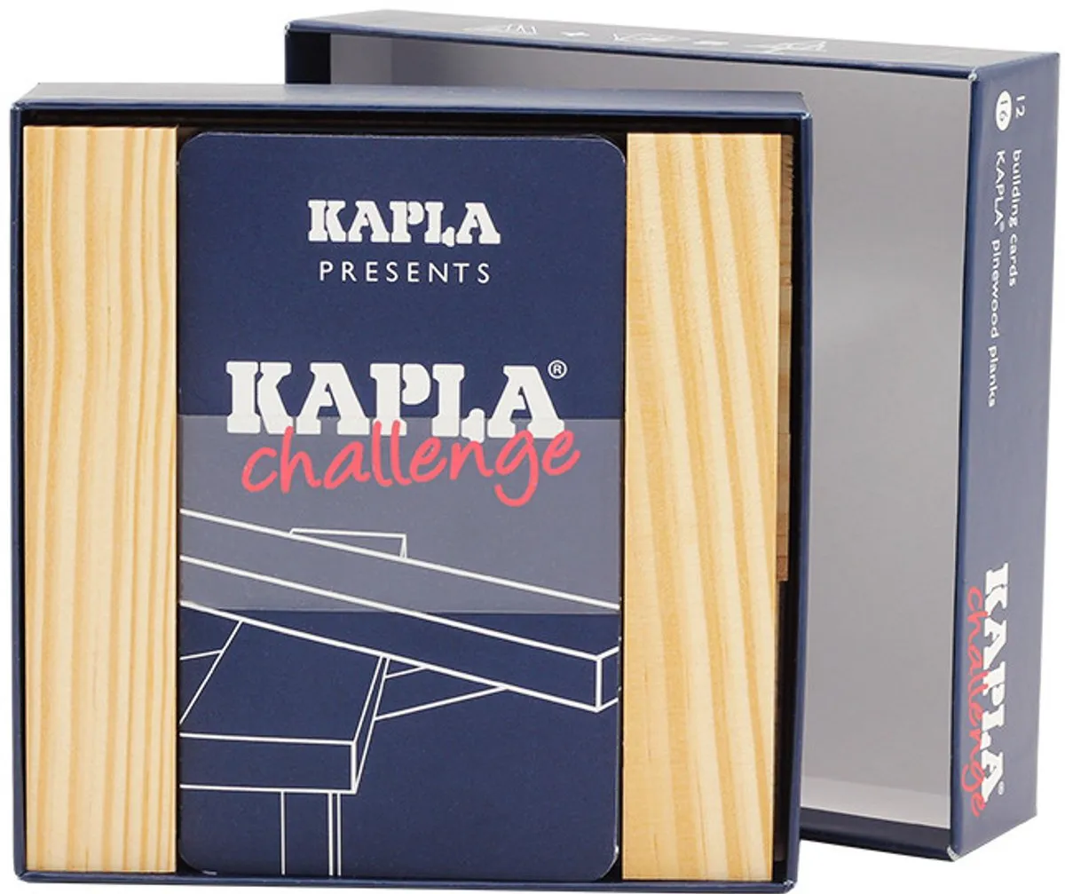 KAPLA Challenge Donkerblauw - 28 Stukken
