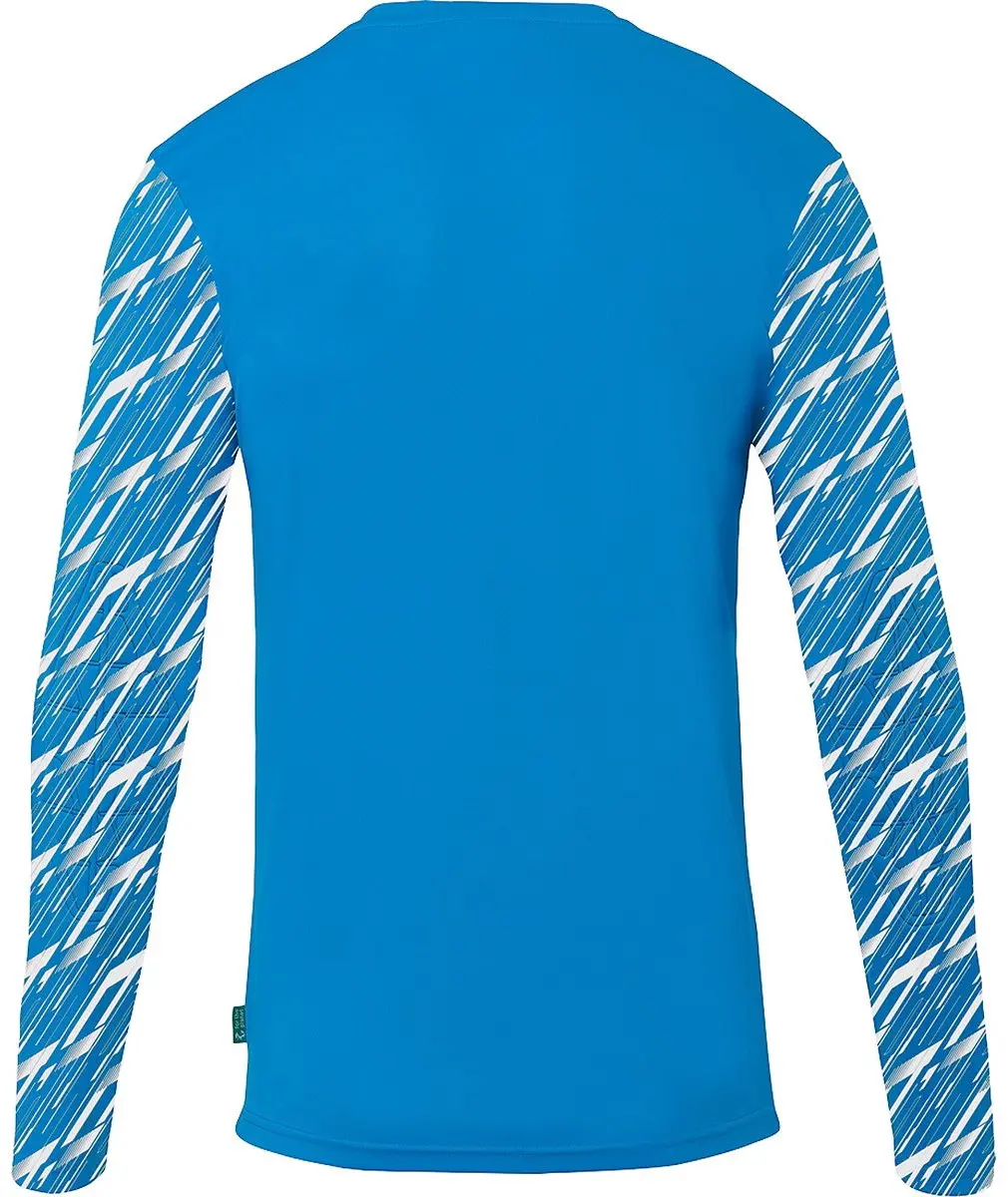 Uhlsport Progressive Keepershirt Lange Mouw Kinderen 128 - Cyaan/Wit