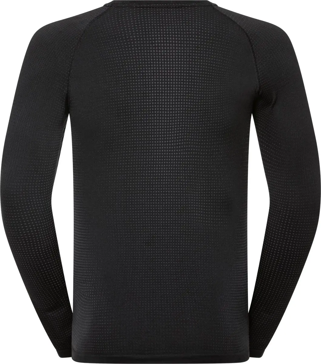 ODLO Bl Top Crew Neck L/S Performance Warm Eco Thermoshirt - XXL - Zwart/Grijs