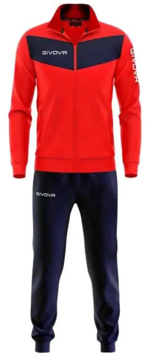 Givova Visa Trainingspak - Rood/Blauw - XXS