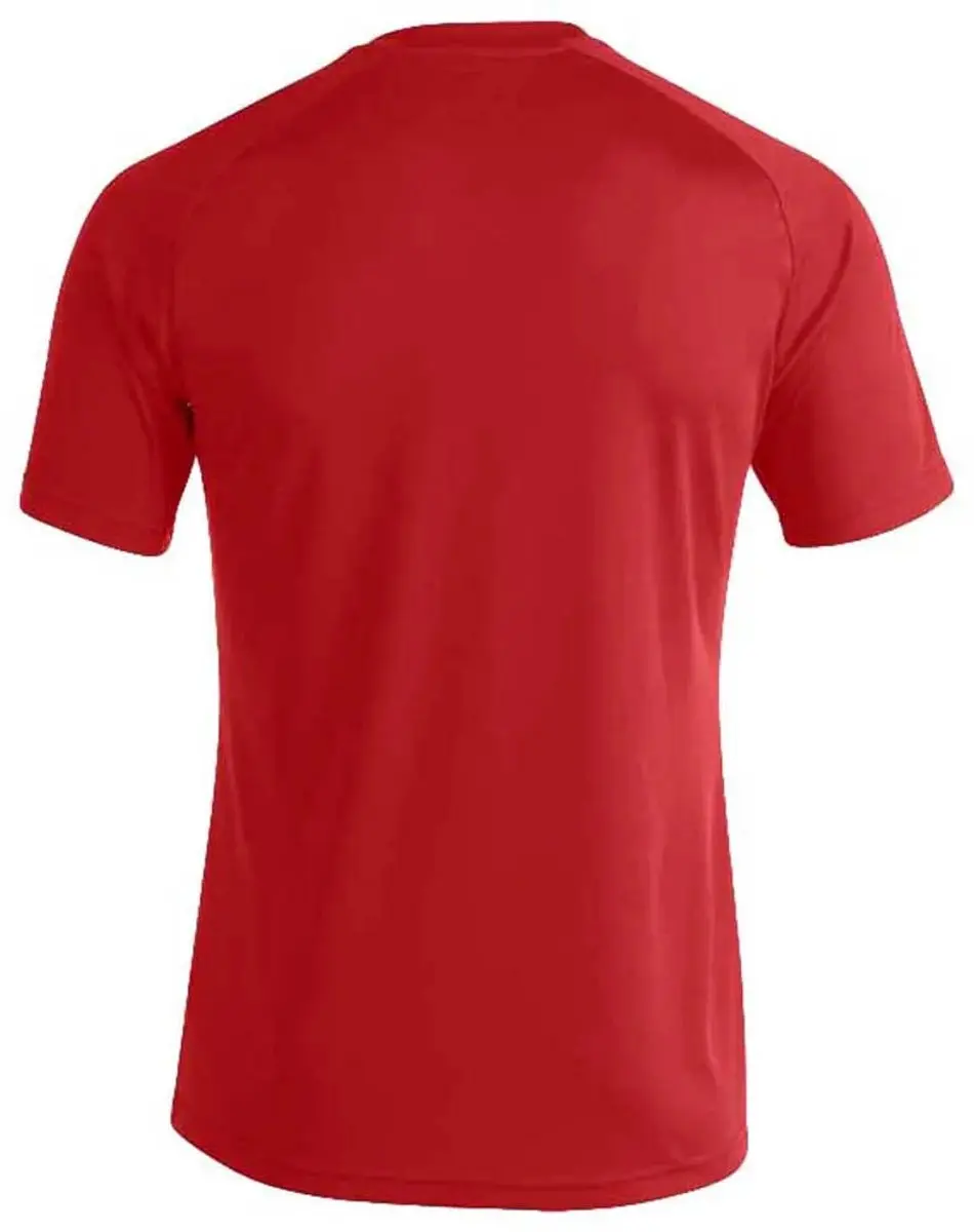 Joma Pisa II Shirt Korte Mouw Kinderen 152 - Rood/Wit - afbeelding 2 van 3