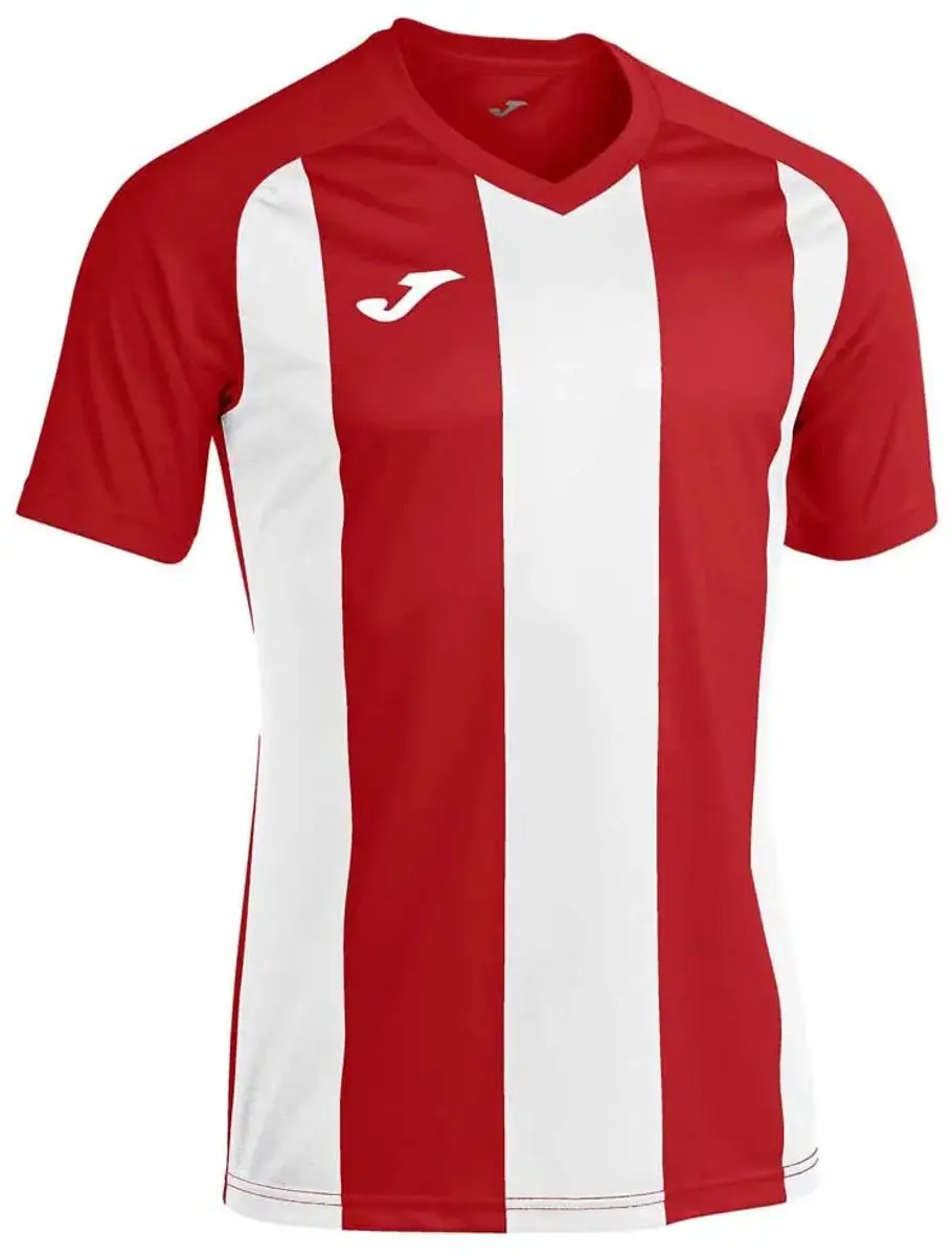 Joma Pisa II Shirt Korte Mouw Kinderen 152 - Rood/Wit - afbeelding 3 van 3