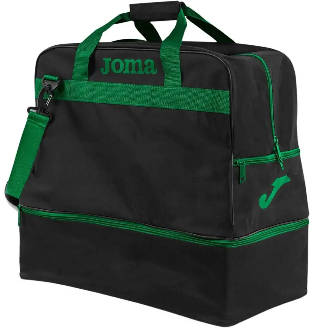 Joma Training III Sporttas Large - Zwart/ Groen - afbeelding 2 van 2