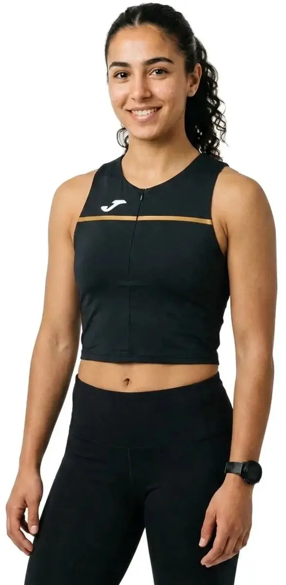 Joma Record III Mouwloos T-shirt - Zwart S