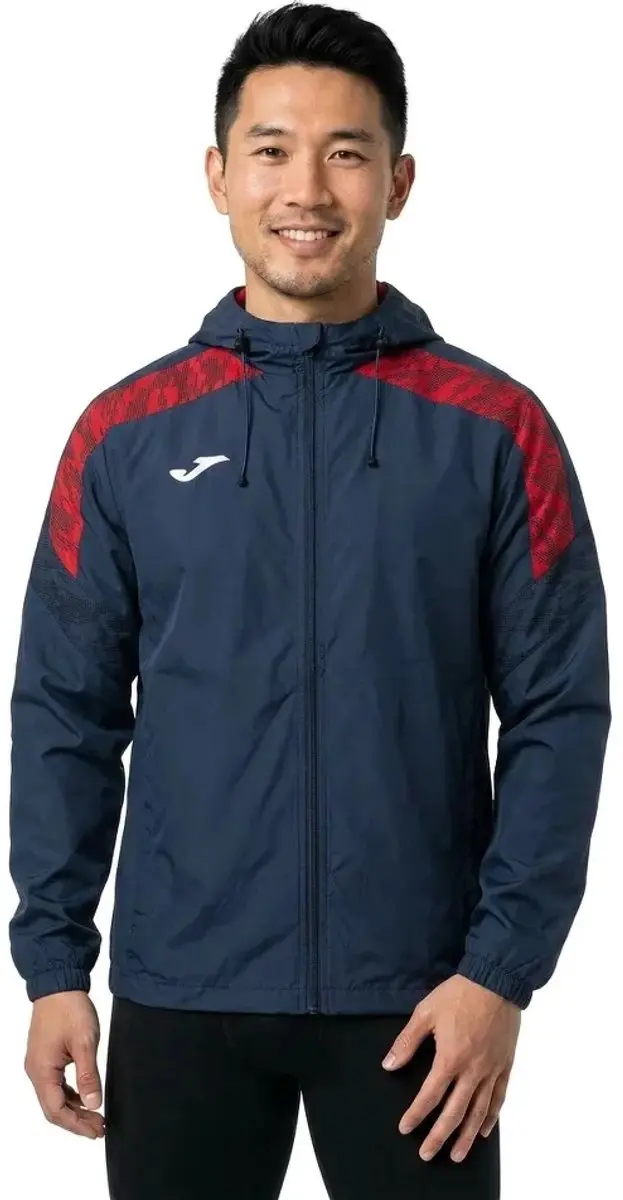 Joma Champions VIII WR Regenjas - Navy/Red 2XL