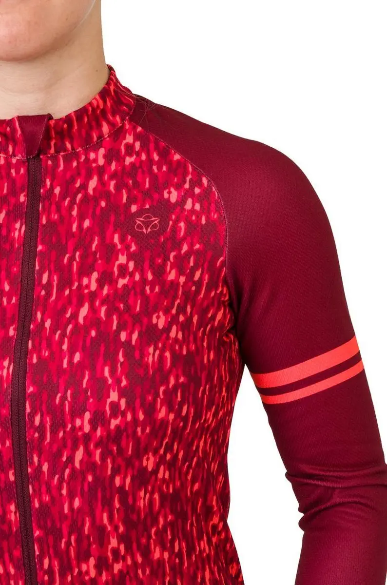 AGU Melange Fietsshirt Dames Lange Mouwen - Roze XS - afbeelding 6 van 6