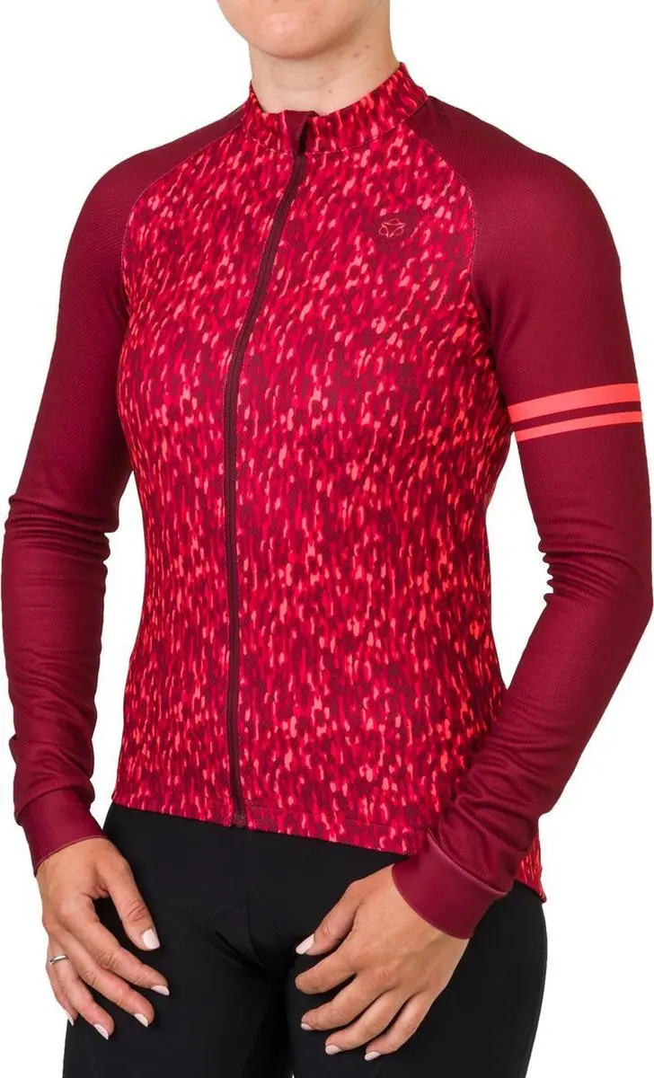 AGU Melange Fietsshirt Dames Lange Mouwen - Roze XS