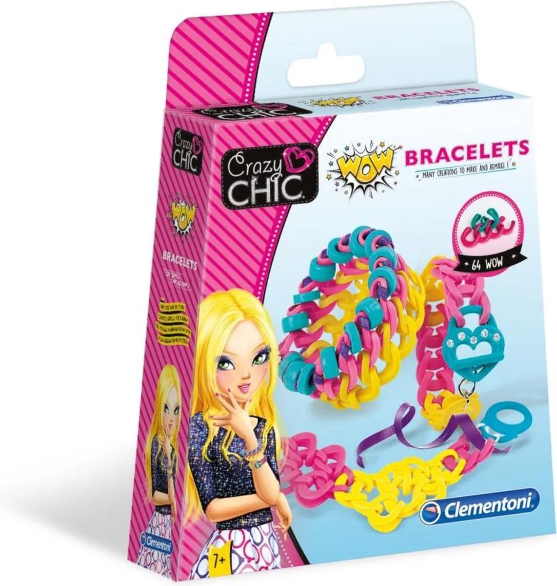 Clementoni Crazy Chic Elastiek Knutselset Armbanden