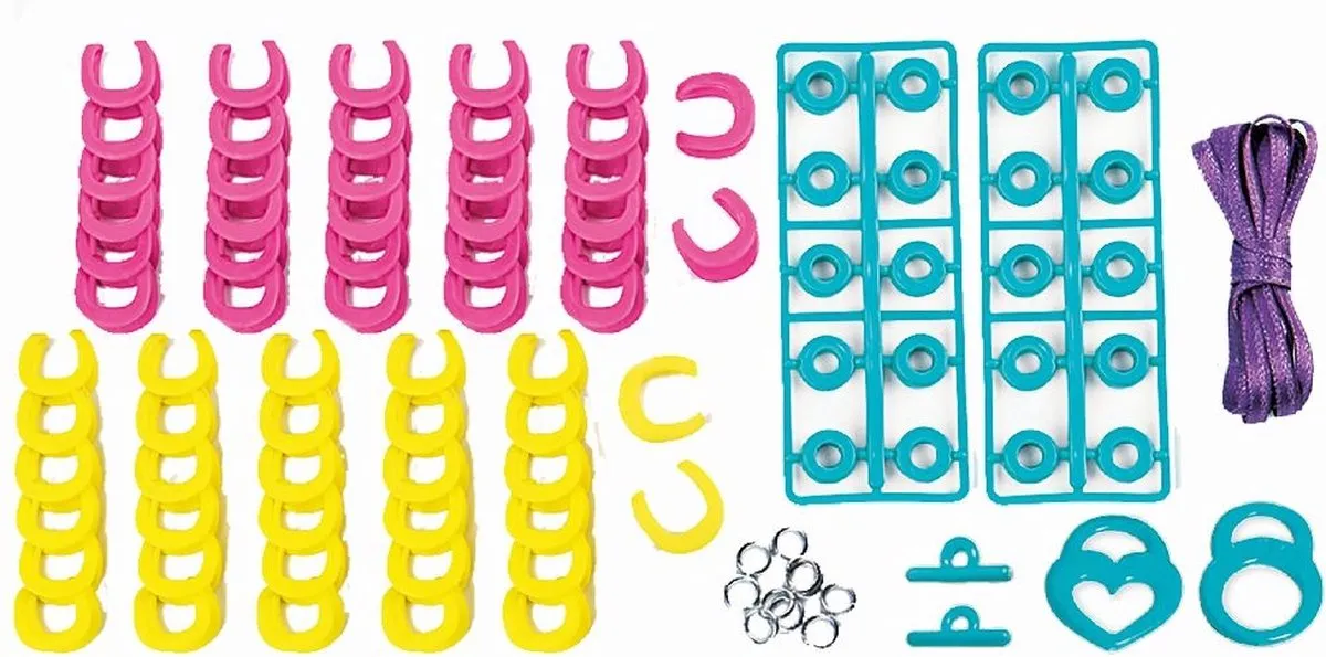 Clementoni Crazy Chic Elastiek Knutselset Armbanden - 93 Stuks - Multicolor