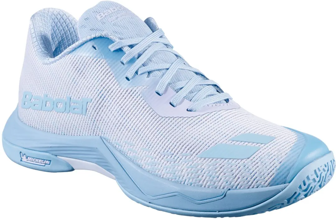 Babolat Shadow Spirit 2 Dames Badmintonschoen 40 - Wit/Blauw - afbeelding 2 van 3