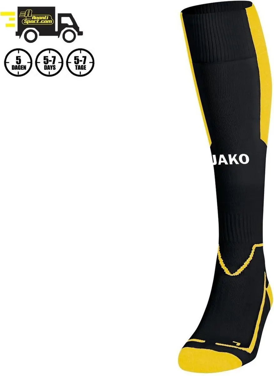 JAKO Lazio Voetbalkousen 35-38 - Zwart/Citroen