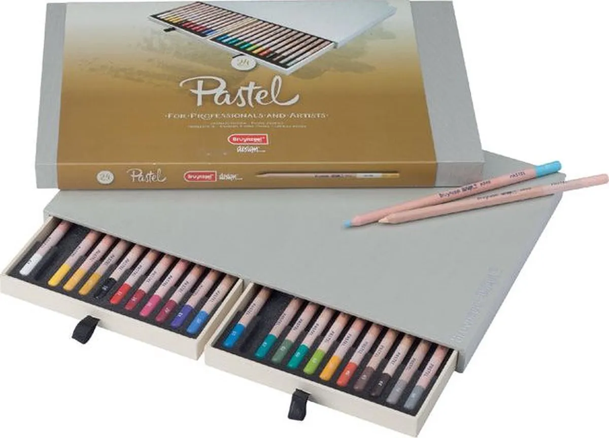 Bruynzeel Design pastelpotlood box | 48 kleuren