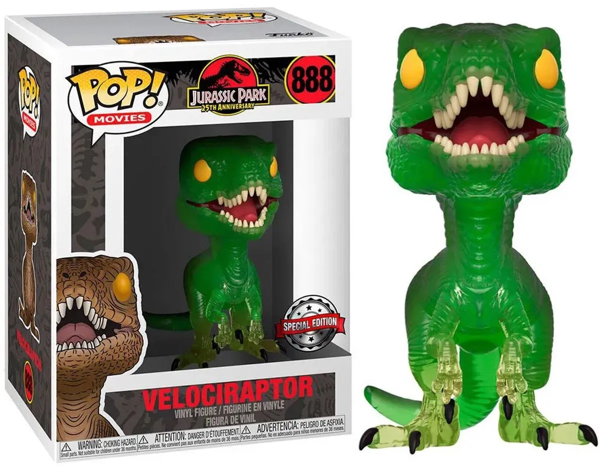 Funko Pop! Jurassic Park Clever Raptor - T-shirt S Grijs