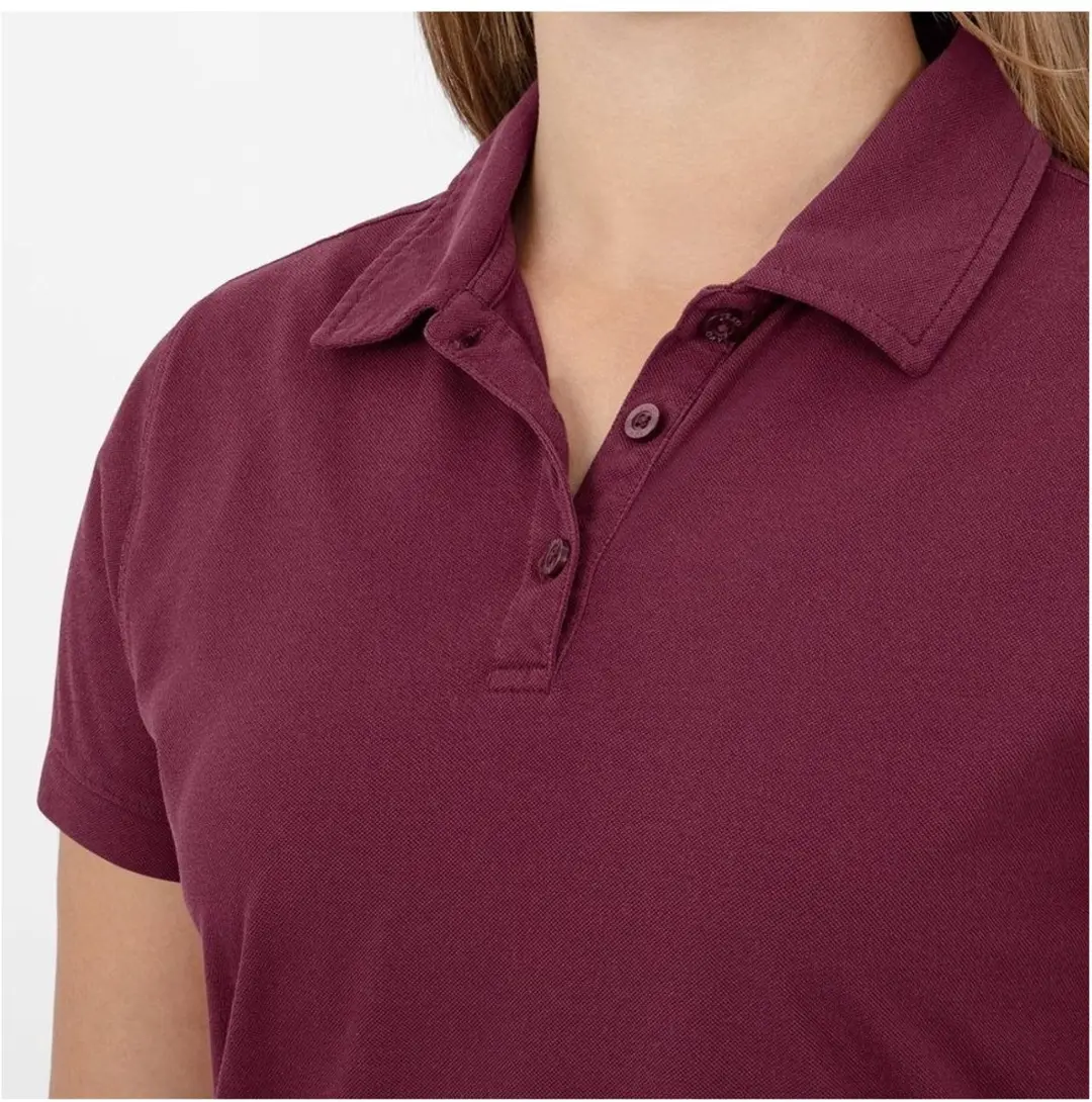 Jako Doubletex Polo Dames 40 - Bordeaux
