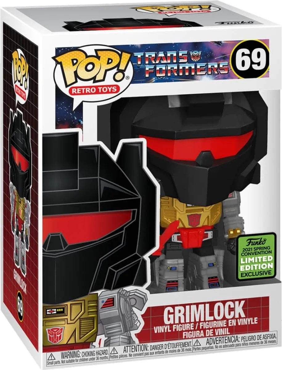 Funko Pop! Retro Toys Transformers Grimlock #69 - Zwart