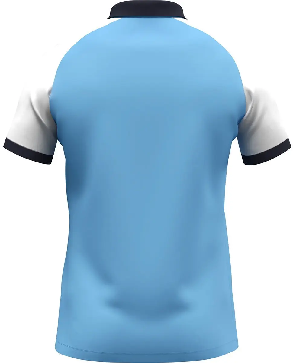Jako Dynamic Polo Heren - Hemelsblauw/Wit/Marine L