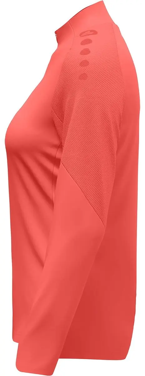 Jako Light Flow Ziptop Dames - Koraal S
