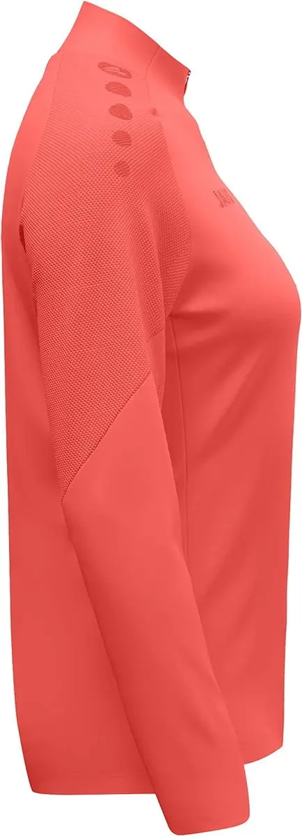 Jako Light Flow Ziptop Dames - Koraal S