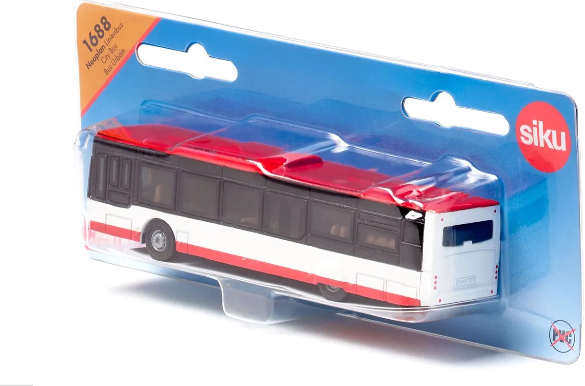 SIKU 1688 Neoplan Stadsbus - Rood/Wit