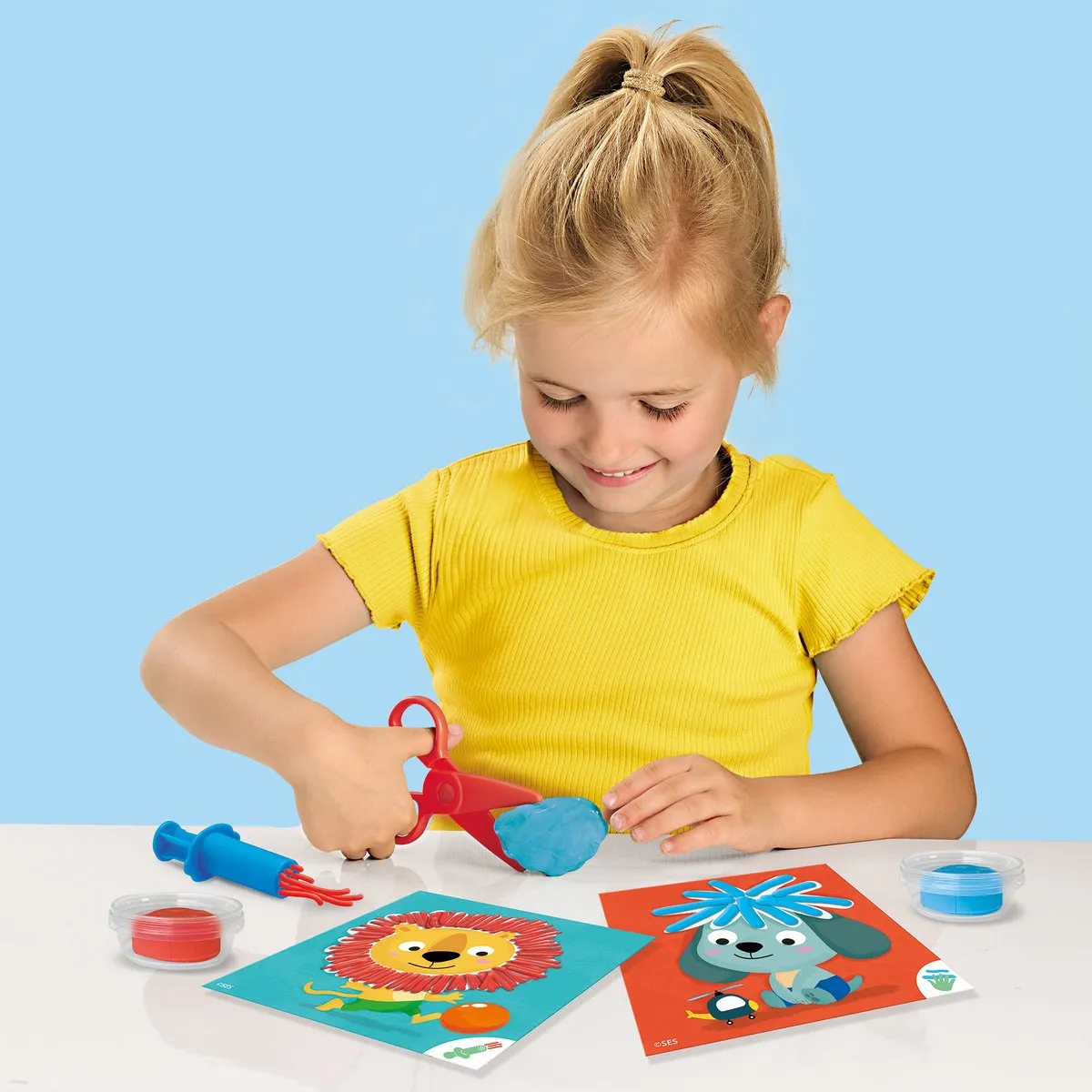 SES Creative My First Dieren Klei Kapsels Kappersset - 2 Stuks
