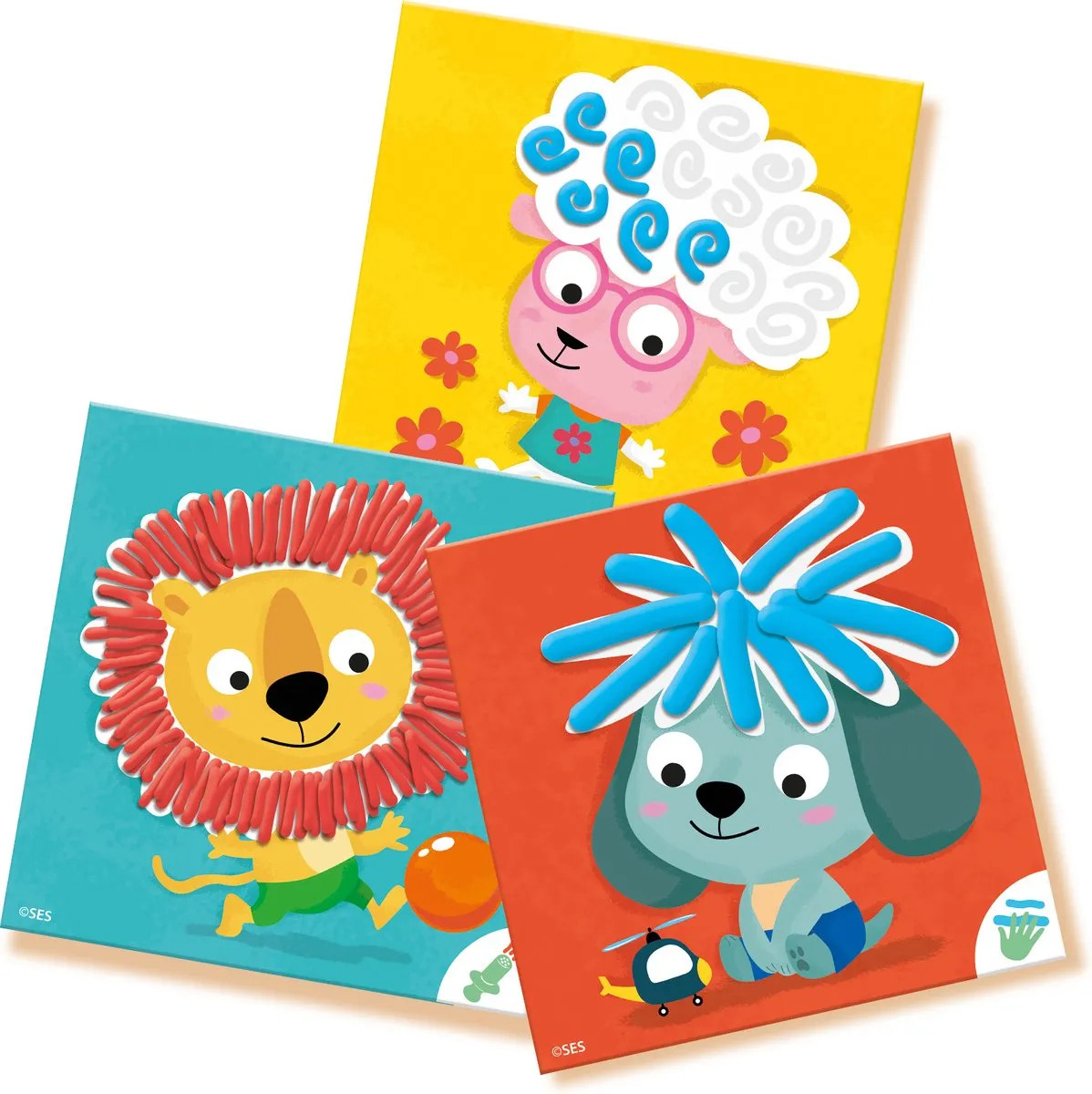 SES Creative My First Dieren Klei Kapsels Kappersset - 2 Stuks