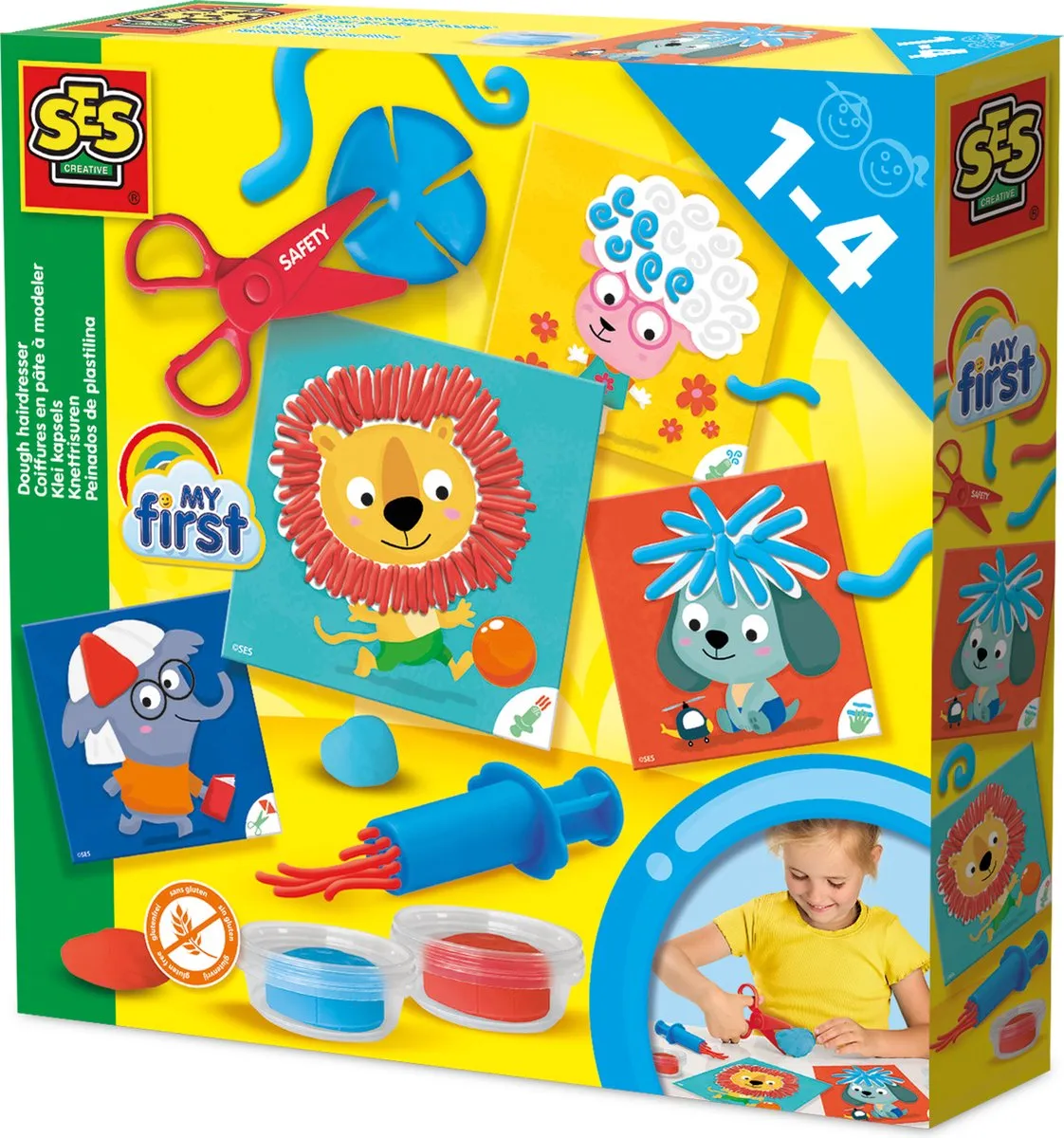 SES Creative My First Dieren Klei Kapsels Kappersset