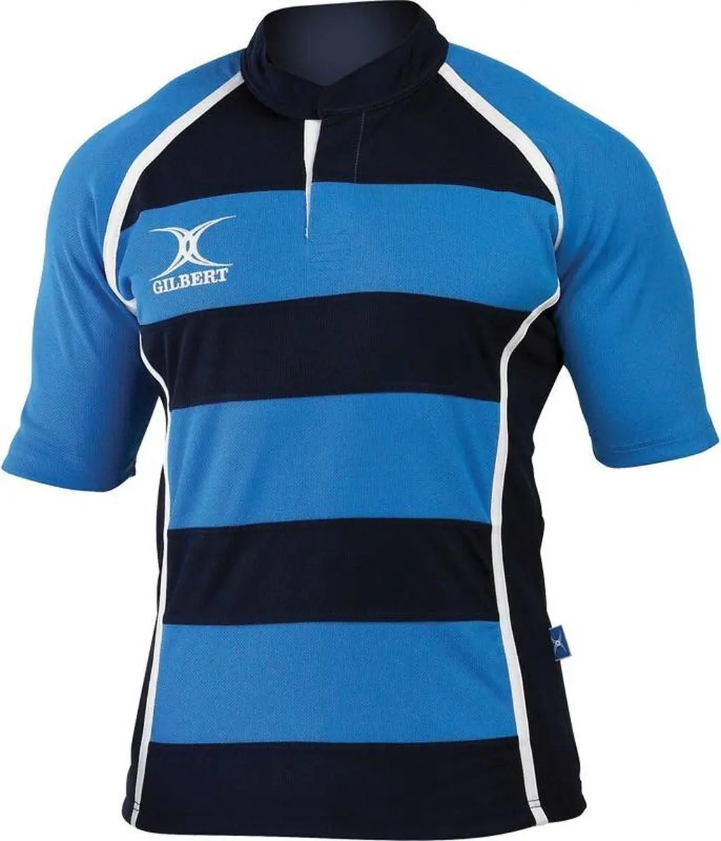 Gilbert Rugbyshirt Xact Ii Hoop Lsk / Nav 2xs