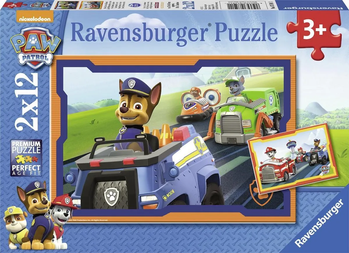 Ravensburger PAW Patrol Puzzel - 24 Stuks (2x12) - Multicolor