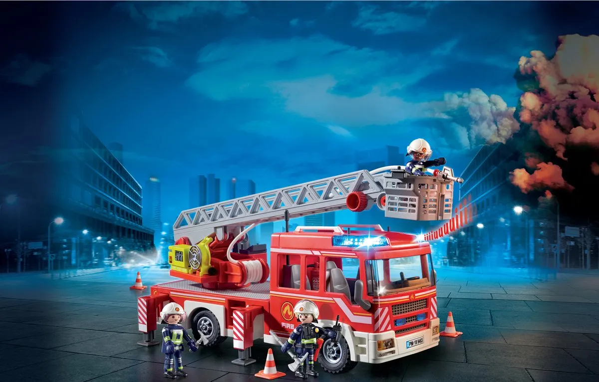 Playmobil City Action Brandweer Ladderwagen 9463 - Multicolor