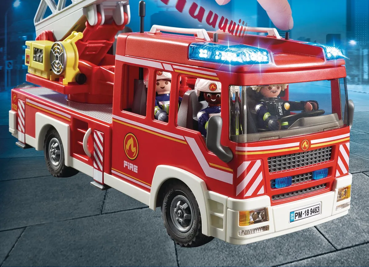 Playmobil City Action Brandweer Ladderwagen 9463 - Multicolor