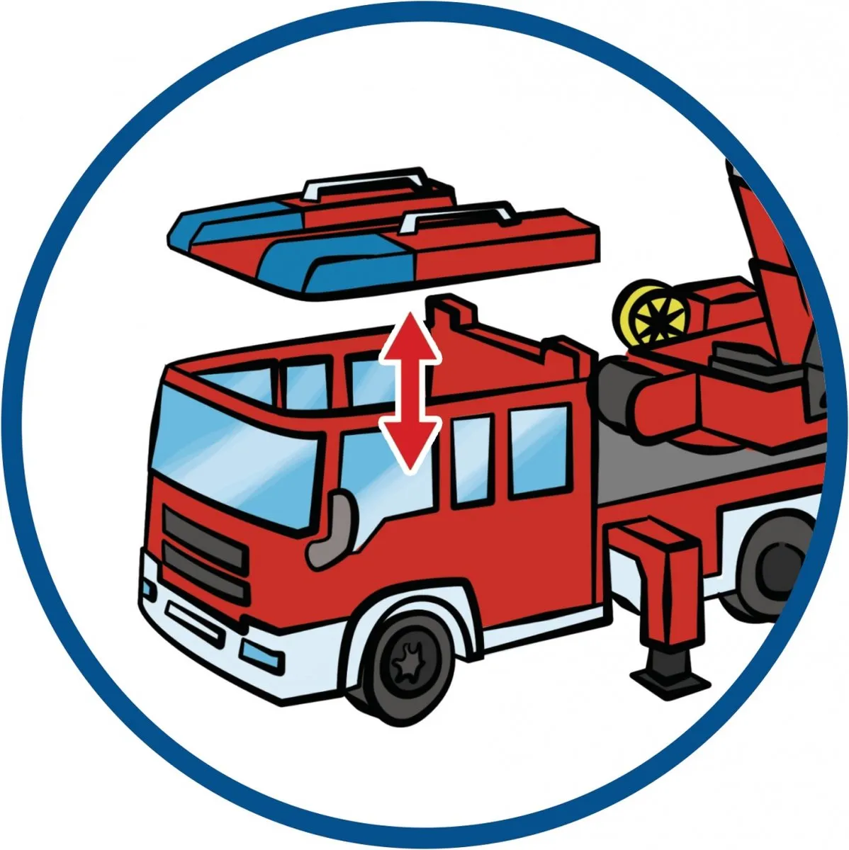 Playmobil City Action Brandweer Ladderwagen 9463 - Multicolor