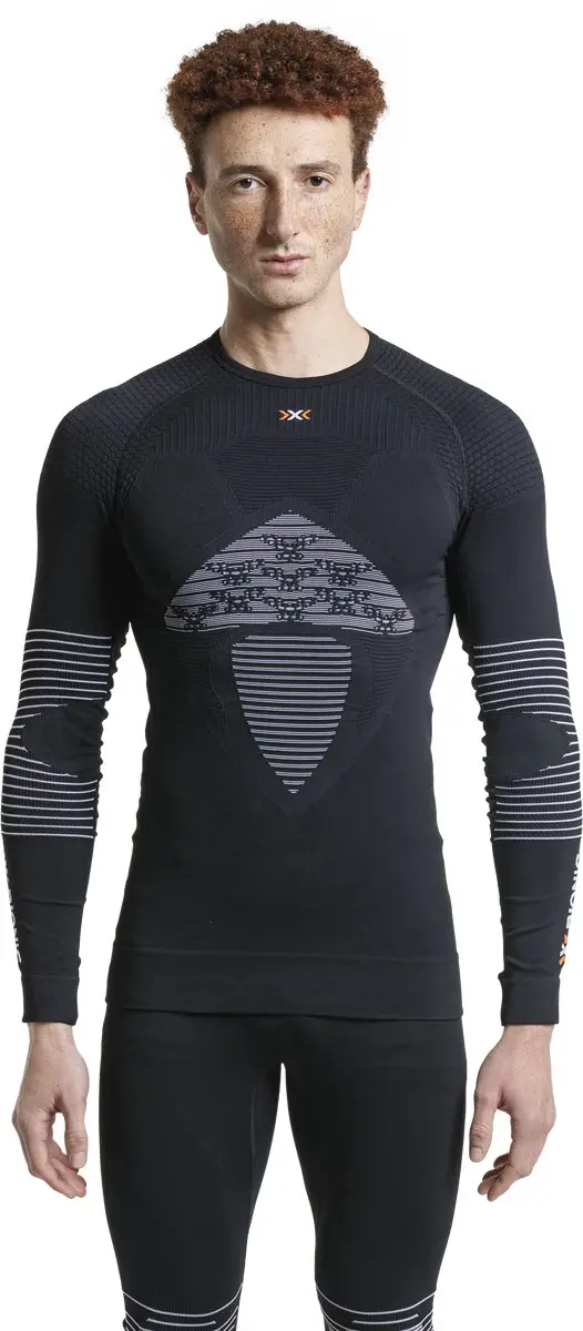 X-Bionic Energizer 4.0 Shirt Lange Mouw Heren - Opal Black/Arctic White L