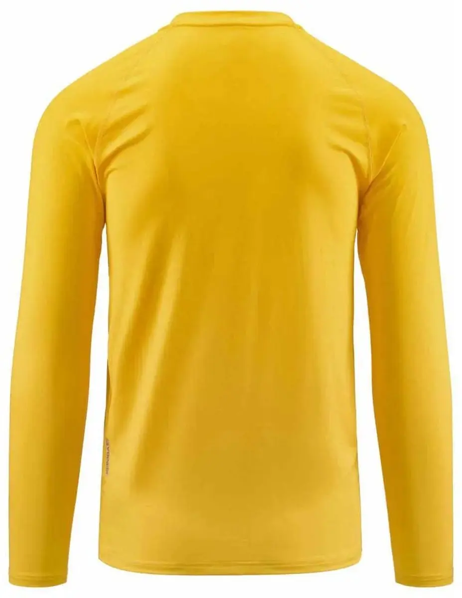 Kappa Vurbat Compression Lange Mouwen Basislaag - L - Geel