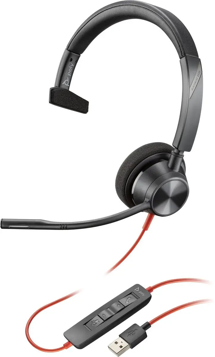 Plantronics Blackwire C5220 Headset - USB & 3,5mm - Kleurenmix