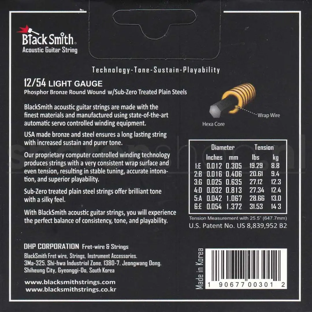 Blacksmith PB-1254 Akoestische Gitaarsnaren - Phosphor Bronze
