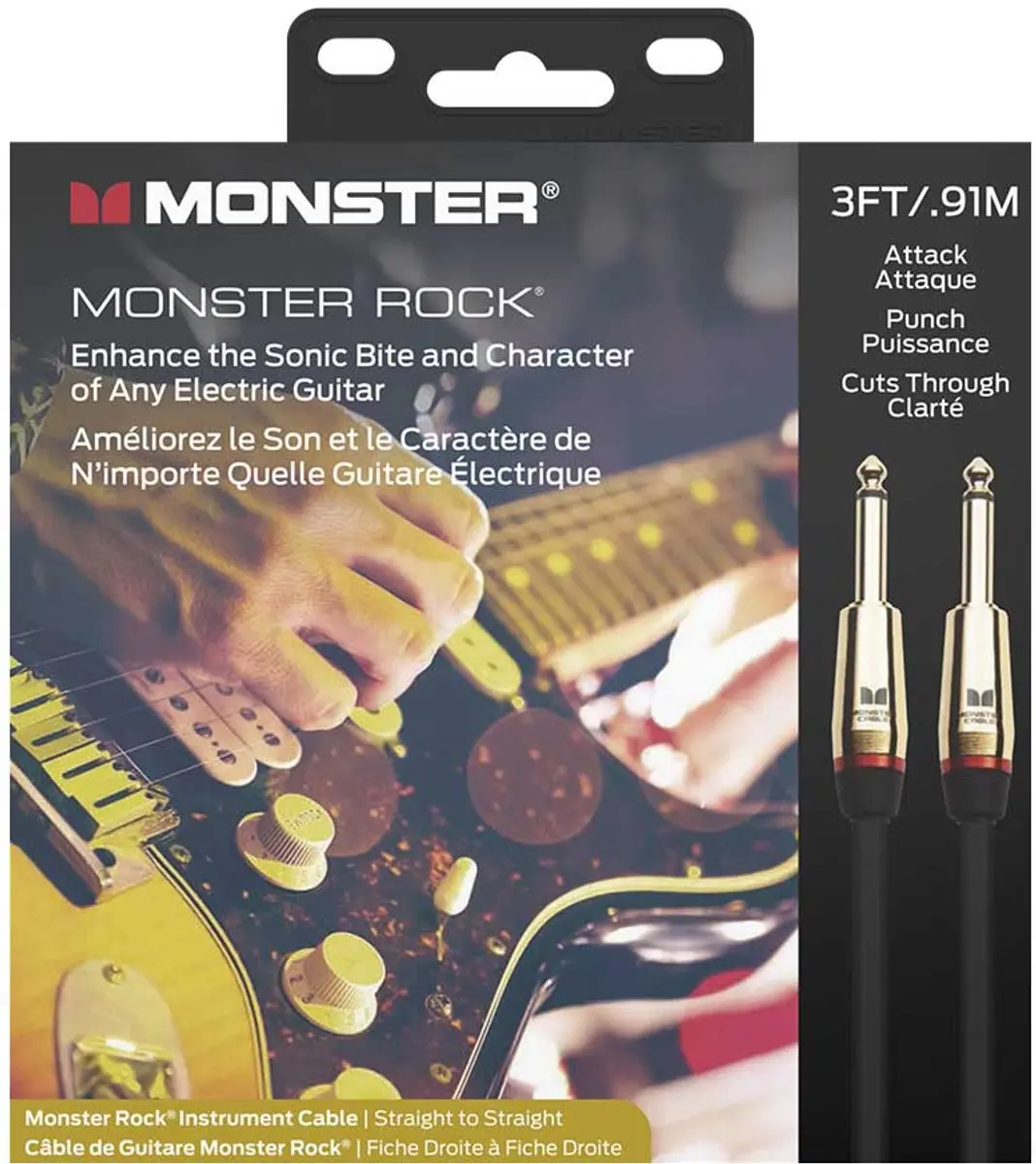 Monster Cable Rock Patchkabel 600625 - 91cm - Zwart - afbeelding 6 van 6