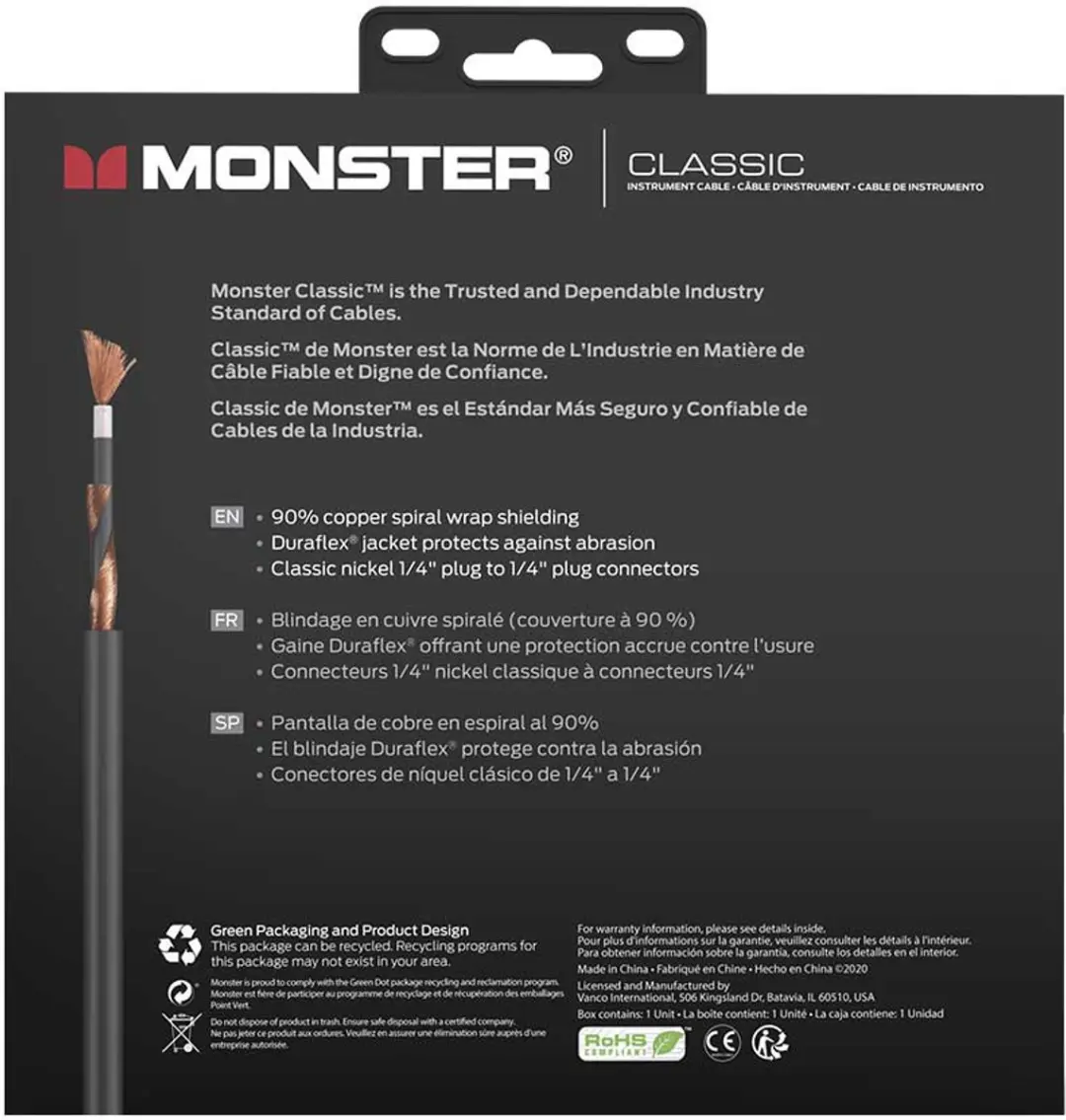 Monster Cable Classic Patchkabel 600642 90cm - Zwart
