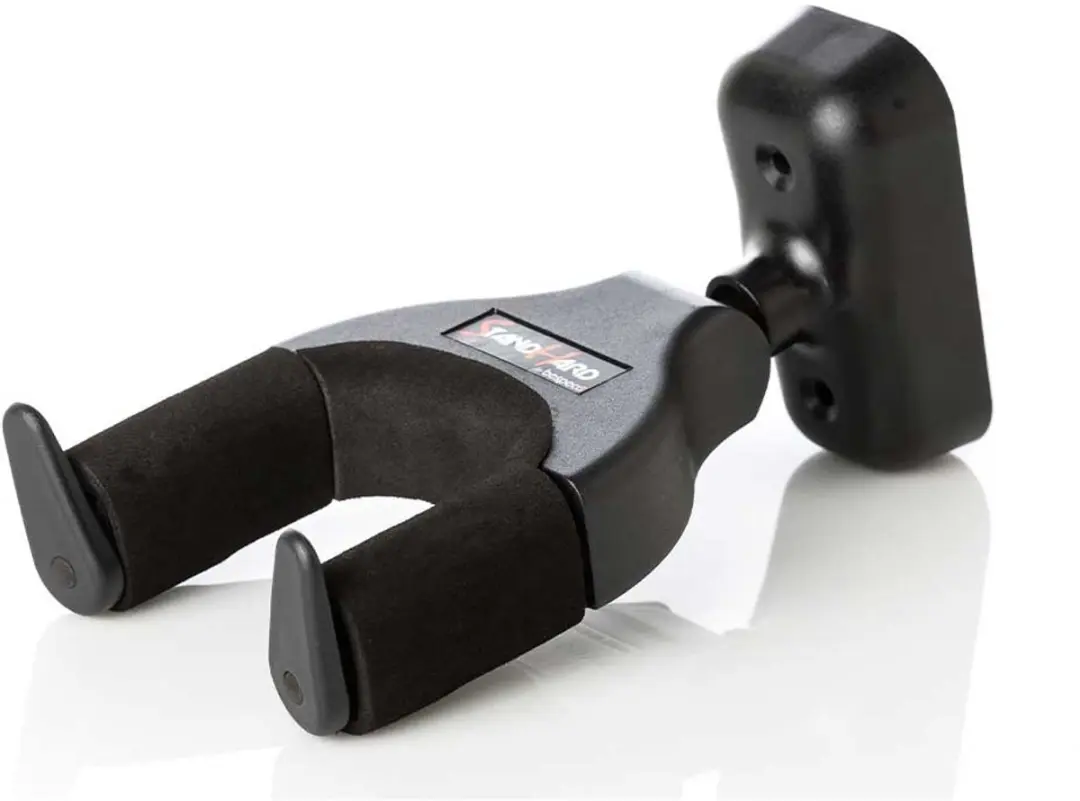Bespeco SH730 Auto-Lock Gitaar Muurbeugel - Grijs/Zwart