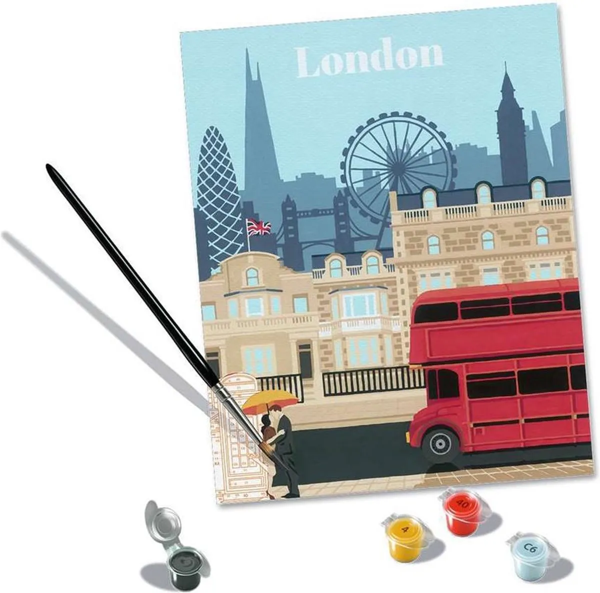 Ravensburger Colourful London Schilderen op nummer - Meerkleurig