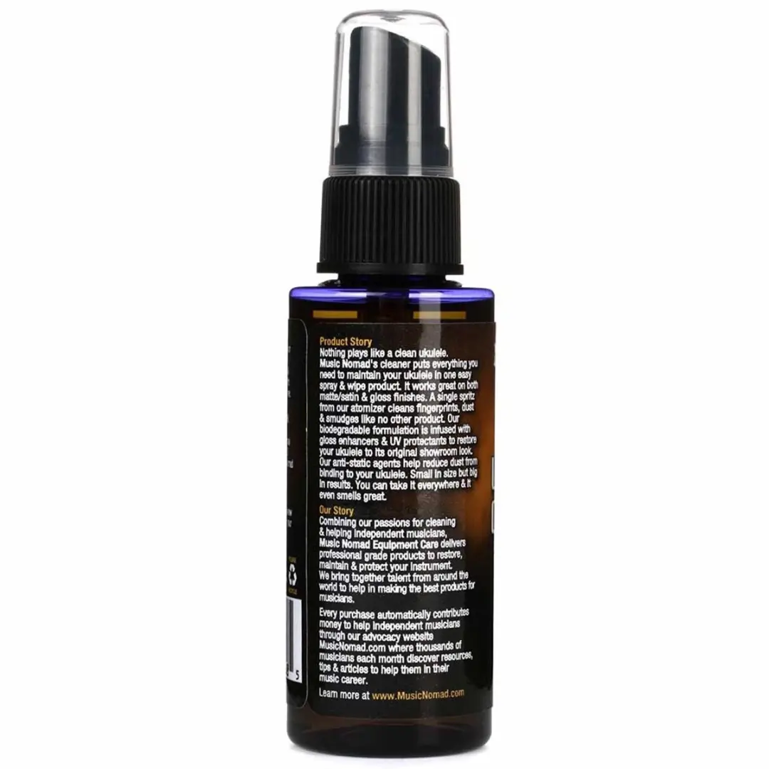 MusicNomad MN121 Ukelele Cleaner 60ml - Zwart