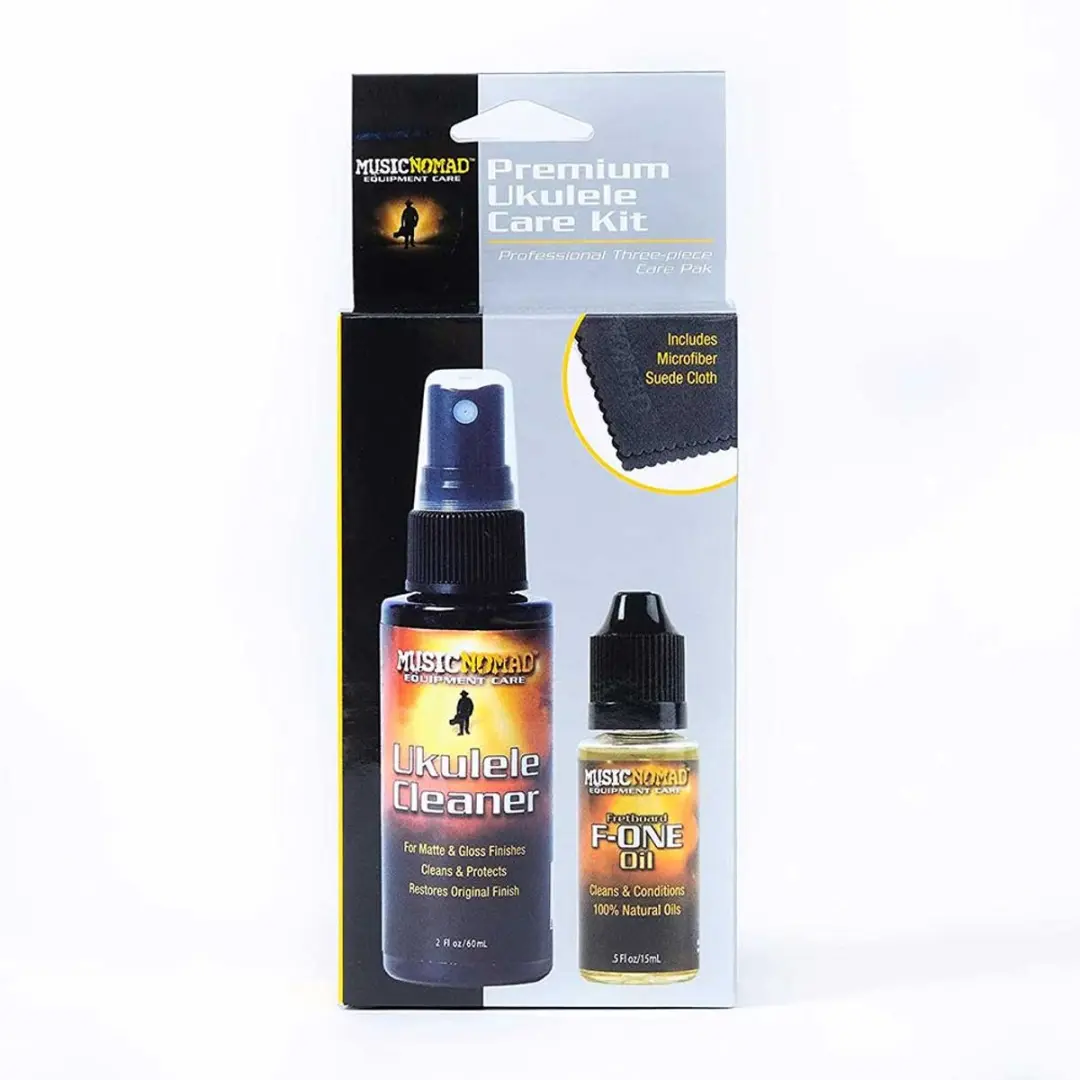 MusicNomad MN142 Premium Ukulele Care Kit - Zwart