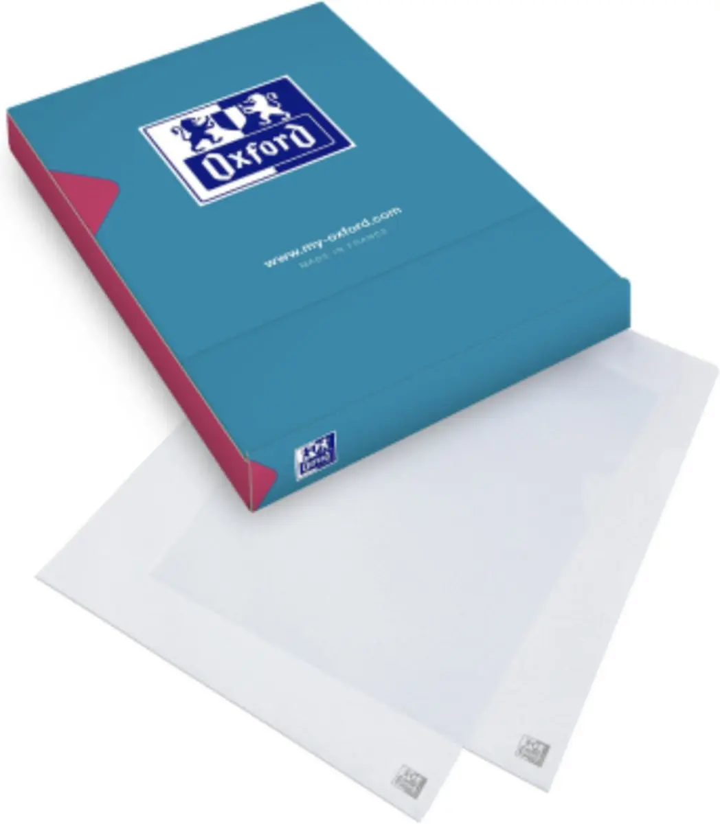 OXFORD insteekmap L-model A4 PP 120µ generfd kunststof kleurloos doos 100